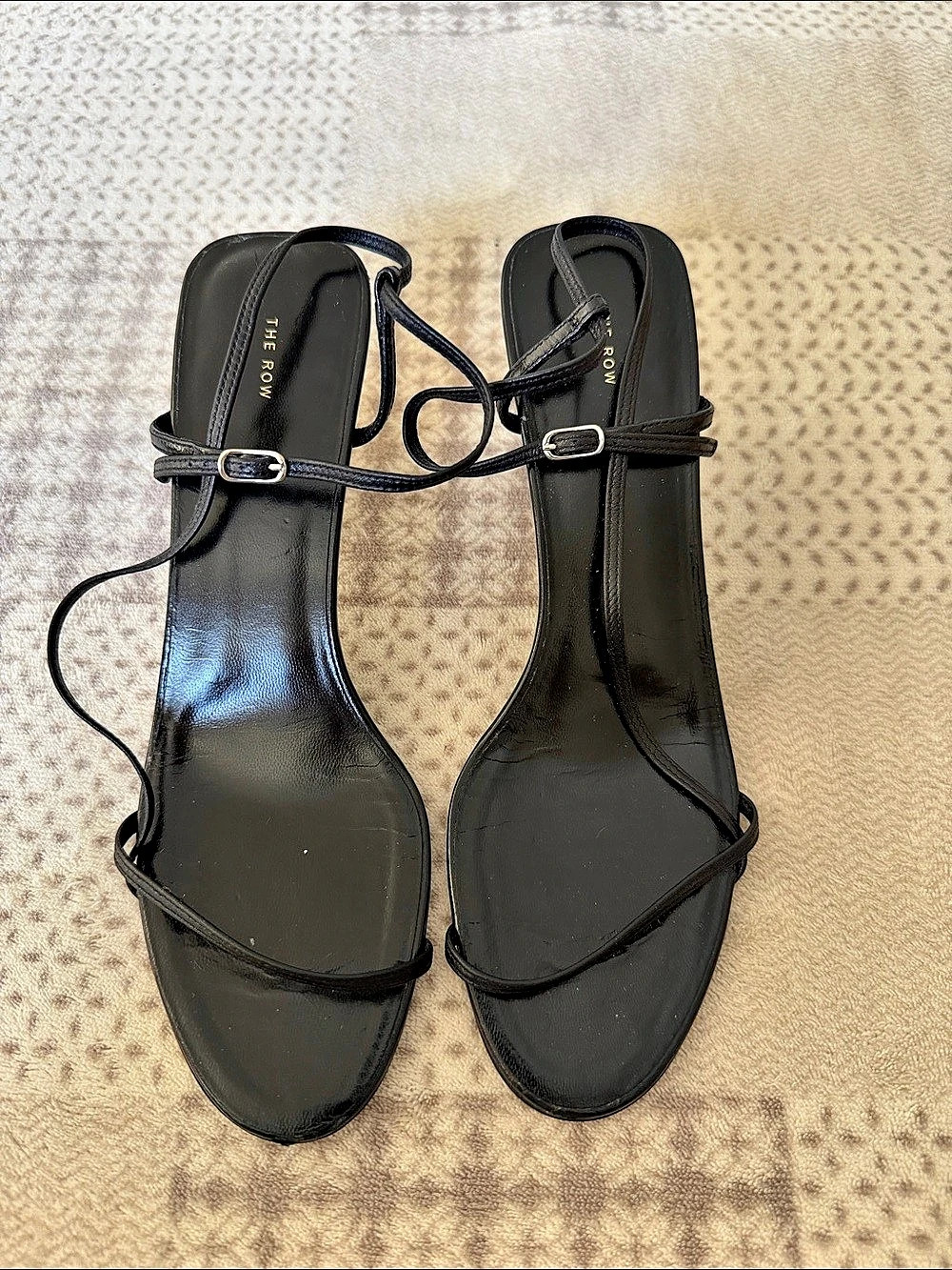 The Row Bare Sandals Bare Strappy Heeled Sandals Black EU 38